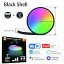 Refein Smart LED Ceiling Light Dimmable, 24W Flush Led RGB Colour Changing Ceiling Light Compatible with Alexa & Google Home 30CM Ceiling Lamps for Bedroom Bathroom Living Room (2700-6500K) - 2
