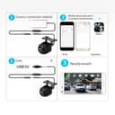 Telecamera Retromarcia Per Android Per IOS Telecamera Posteriore Auto Wi-Fi HD 170 Gradi Wireless Impermeabile Backup 12V 24V(For 12-24V Cars) - 7