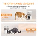 Romiromi 2in1 4.5L Automatic Cat Feeder with Camera and 2.5L Water Fountain,5G WiFi 1K FHD Video with Timer and APP Control,Smart Cat Food Dispenser for Dry Food,10 Meals Day,Pet Feeding Log Record - 4