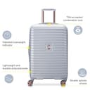 DELSEY PARIS Cruise 3.0 Hardside Valigia Espandibile con Ruote Spinner, platino, Carry on 21 Inch, Cruise 3.0 Hardside Valigia Espandibile Con Ruote Spinner - 2