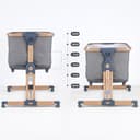 bebe2luxe LEO 4 in 1, Culla neonato fianco, lettino, culla co-sleeping, antigurgito, parco giochi per bambini... - 4