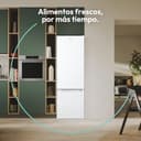 Candy CCG1S 518EW - Frigorífico Combi, Ancho 55cm, Altura 1,80m, 252L, Cajón Verdulero, Control Mecánico de la temperatura, Iluminación LED, Puerta Reversible, 41DB, Blanco - 6