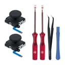 Tolesum Switch Joycon 3D Joystick Analogico Kit di Riparazione per NS Switch/Switch OLED Joy-Con/Switch Lite Controller con Strumenti di Riparazione-Nero-Non compatibile con NS Switch 2. - 1