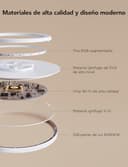 Govee RGBIC LED Plafón,30cm Lámpara Techo Inteligente 24W, Plafon Led Techo 2400LM con 16 Millones de Colores DIY, Trabajar con Alexa, Google Assistant, Luz Interior para Dormitorio, Salón, Cocina - 8