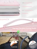 HYZUO 15-16 Pulgadas Funda Rígida para Portátil de para MacBook Pro 16 M4/M3/M2/M1 2025-2019, MacBook Air 15 M3/M2/M1 2025-2023, DELL XPS 16, 15" Surface Laptop, Razer Blade 15, Rosa Pálido - 5