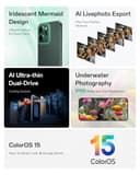 OPPO Reno14 F 5G 8+256GB, AI Android Unlocked Smartphone, 6.57" 120Hz AMOLED Display, 50+32MP AI Camera, 6000mAh Battery, IP69 Water Resistance, Luminous Green (Include 45W SUPERVOOC Charger) - 2