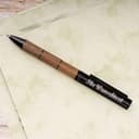 Hörner Obscurus Kugelschreiber mit Gravur I Walnuss-Holz I Premium Design I Edle Geschenk-Box I Schreibfarbe Blau I Strichstärke M 1 mm I Drehkugelschreiber I Hochwertiger Holzkugelschreiber - 2