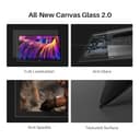 HUION KAMVAS Pro 27 4K UHD Tavoletta da disegno con schermo, penna PenTech 4.0 senza batteria con tablet grafico antiriflesso di seconda generazione, schermo multi-touch 98% Adobe RGB per artisti - 6