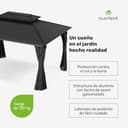 Blumfeldt Cenador 4x3m, Cenador Jardín con Techo de Acero Galvanizado y Cortinas, Armazón de Aluminio, Mosquitera Incluida, Fácil Montaje, Resistente al Clima, Gazebo para Exterior - 2