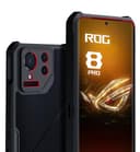 GIOPUEY Funda Compatible con ASUS ROG Phone 8 Pro, Carcasa Dura de PC + TPU Suave, Alta Transparencia, Funda Transparente, Airbag Anticaídas, Sin Amarilleo - Black - 3