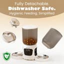 WAVEEME Dual-Lens Automatic Cat Feeder with Camera for 2 Cats, 6L1080P HD Video Pet Food Dispenser with Dual Bowls, AI Motion Detection & 2-Way Audio, App Control Timed Feeder for Multi-Cat Household - 7