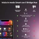 Philips Hue White and Color Ambiance Starter Kit, 3 Faretti Smart, con Bluetooth, Dimmerabili, Attacco GU10, 1 Bridge Hue Controllo Completo del Sistema e 1 Telecomando Hue Smart Button, Bianco - 9