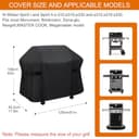 Funda para Barbacoa Weber Spirit II 300 y 300 Series - Cubierta de Poliuretano para E310, E330, E315 (129x45x106cm) - 2