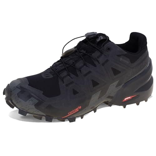 SALOMON Men's Speedcross 6 Sneaker, Black/Black/Phantom, 10.5 UK