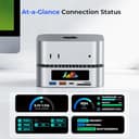 RayCue All-in-One Dock für Mac mini M4 mit 8TB SSD, 4K60Hz HDMI, USB-C & USB-A (10G/5G), SD/TF, Audio - 2024 Mac mini M4 Dockingstation - 3