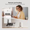 PETLIBRO Automatic Cat Feeder, Battery Operated, Smart WiFi App Control, Wireless Dry Food Auto Dispenser, Compact Design, Timed Biscuit Feeding, Easy to Use, Portion Adjustable (White, 2L) - 2
