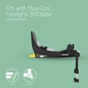 Maxi-Cosi Pebble 360 i-Size, Baby Car Seat, 360 Car Seat Newborn, 0-15 Months (40-83 cm), One-Hand Rotation, ClimaFlow, Easy-in Harness, G-Cell Side Impact Protection, Essential Black - 7