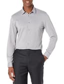 Calvin Klein Camicia da uomo Extreme Slim Fit Stain Shield, Grigio chiaro, S - 1