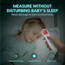 Fieberthermometer für Babys, Kinder und Erwachsene, kontaktloses Stirnthermometer Infrarot Thermometer mit sofortiger genauer Ablesung, Fieberalarm - 4