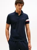 Tommy Hilfiger Polo de Manga Corta Hombre Sleeve Tape Regular Fit, Azul (Desert Sky), M - 2