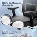 CLOUVOU BrightSeat Silla ergonómica de escitório [GANADORA DE PUREBAS] Silla de Oficina para Gamers Ajustable al 100%, giratoria, cómoda y Resistente hasta 150 kg | Ideal para Trabajo y Estudio - 6