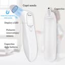 Berrcom Termometro Fronte e Orecchio Termometro Febbre Infrarossi Senza Contatto Termometro Neonato Digitale con Allarme Febbre, Lettura Istantanea, Interruttore °C/°F - 7