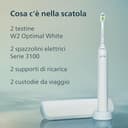 Spazzolino elettrico sonico Philips Sonicare Serie 3100 - Sensore di pressione, 3 intensità, EasyStart, SmarTimer, autonomia 14 giorni, custodia, bianco, confezione da 2, HX4072/41, [Nuovo] - 9