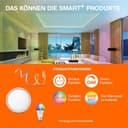 OSRAM SMART+ Matter LED lamp, Compatible with Google, Alexa, Apple, White Frosted Look, 9W, 806lm, E27 Base, Color Light and White Light, app or Voice Control, Life of up to 20,000 Hours - 7
