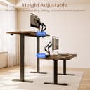 FLEXISPOT Escritorio Elevable Eléctrico Mesa Regulable en Altura 180x80 cm con 2 Potentes Motores Escritorio Estable Escritorio de pie Eléctrico Regulable en Altura con Función Memoria(Negro+Marrón) - 4