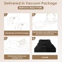 EHEYCIGA Cama Ortopedica y Viscoelastica para Perro Extra Grande 106x76x18.5 cm, Memory Foam Sofa para Perros Lavable, Cama Gato Suave, Negro - 7