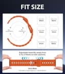 MoKo Ocean Band Compatible with Apple Watch Ultra 3/2/1 49mm,S11/S10 46mm,9/8/7 45mm,SE3/SE2/SE/6/5/4 44mm,3/2/1 42mm,Silicone Replacement Strap Wrist Band for Men Women, Orange - 2