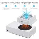 Mcbazel Ventilador para Xbox Series S, pantalla LED RGB, bajo ruido, 2 puertos USB adicionales, 3 niveles de velocidad ajustable, ventilador externo solo para consola Xbox Series S - 3