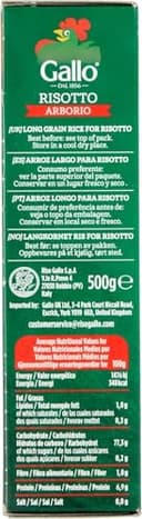 Riso Gallo Vegan Arborio Rice, 500 g (Pack of 12) - 5