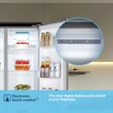 Fridgemaster MS83430ES Freestanding Slim American Side by side Door Fridge Freezer 441L, Total No Frost, Inverter compressor, Silver, 83.2x178.0cm, Energy Rating E - 10