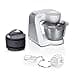 Bosch MUM58200 Series 4 Food Processor, Dough Hook, Mixing & Whisk, Stainless Steel Bowl, Dishwasher Safe, 3D Mixing System, White/Silver - 1