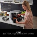 Ninja Foodi Dual Zone Digital Air Fryer, 2 Drawers, 7.6L, 6-in-1, Uses No Oil, Air Fry, Max Crisp, Roast, Bake, Reheat, Dehydrate, Cooks 4-6 Portions, Non-Stick, Dishwasher Safe Baskets, Black AF300UK - 8