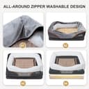 JOYELF XXLarge Orthopädisches Hundebett Memory Foam Hundebett & Hundesofa Gedächtnisschaum mit abnehmbarem waschbarem Bezug und Quietschspielzeug als Geschenk - 7