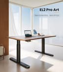 MAIDeSITe EL2 Pro Art Scrivania Regolabile in Altezza Elettrica, Design Gambe Ovali con 2 Motore, Capacità di Carico 160kg con 4 Memorie di Controllo e Funzione di Protezione da Collisione - 2