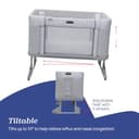 Chicco Next2Me Forever Co-Sleeping Crib and Cot - Suitable from Birth up to 4 Years - 11 Adjustable Height Positions - Air Flow - Toddler Bed Compatible - Ash Grey - 4