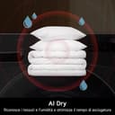 LG RH18U8AVCW Asciugatrice Smart 18kg, Classe A+++, Pompa di Calore DUAL Inverter, Motore Direct Drive, Intelligenza Artificiale AI Dry, Condensatore Autopulente, Wi-Fi, Serie U8, Bianca - 7