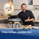 Philips Steam Airfryer 5000 Series Dual Basket Heißluftfritteuse mit Dampfgar-Funktion & 2 Körben – Steam, Airfry, SteamFy, 9L (3L+6L), RapidAir Plus, automatische Dampfreinigung (NA555/00) - 3