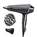 Remington Asciugacapelli Professionale 2400 W - Tecnologia OPTIheat per risultati Styling di lunga durata - 3 Accessori Styling; Cura ionica; Motore AC anti-crespo, Proluxe Midnight AC9140B - 1