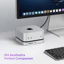 Stouchi Mac Mini Dock para Mac Mini M4/M4 Pro 2024, concentrador M4 con 3 puertos USB 3.0 (5 Gbps), 1 USB 2.0, lectores micro/SD (104 Mbps), lectores de tarjetas TF (104 Mbps), sin SSD, color plateado - 7