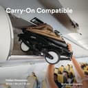 Stokke YOYO3 Stroller with Newborn Pack (Olive) - Includes Frame (White), Mattress, Five-Point Harness, Extendable Canopy, Padded Shoulder Strap & Protective Storage Bag - 4