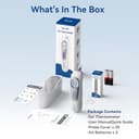 Berrcom Termometro auricolare ad alta precisione, termometro auricolare con tecnologia a sonda preriscaldata per adulti e bambini, guida alla temperatura per fasce d'età, lettura istantanea - 8