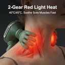 YGVQN Massaggiatore Cervicale 4D Senza Fili con Calore, 3 Livelli Intensità & 2 Temperature, Allevia Dolori Collo e Spalle, Ricaricabile USB-C, Massaggiatore per Casa, Ufficio, Viaggio - 2