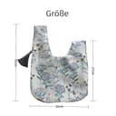 HIMKI Brautbeutel Klassische Hochzeit Handtasche mit Blumen Goldener Faden Jacquard Quaste Brauthandtasche Satin Hochzeit Handgelenk Tasche Elegante Geschenktasche für Hochzeit und Party (Blau) - 7