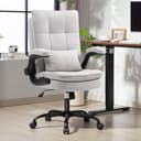 Asukale Bürostuhl Ergonomisch [TESTSIEGER] Schreibtischstuhl | Atmungsaktiver Stoff & Hohe Rückenlehne | Höhenverstellbar & Wippfunktion | Chefsessel 150 Kg | Drehstuhl Mit Rollen | PC Stuhl Grau - 2