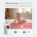 ieGeek Cámara Vigilancia Bebés 1080P con Pantalla 5", Baby Monitor con Vista 360° PTZ, Vigilabebés con App Móvil, Detección Movimiento y Llanto, Audio Bidireccional, Visión Nocturna - 4
