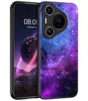 DOMAVER Case for Huawei P70 Pro, Huawei P70 Pro+ Case Slim Fit Glow in The Dark Hybrid Hard PC Shockproof Drop Protective Girls Women Men Phone Cover for Huawei P70 Pro/P70 Pro+, Blue Nebula - 1